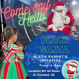 Black Santa 21 Black Parent's Initiative PDX