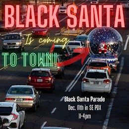 Black Santa 21 Parade PDX